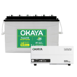OKAYA ATSW 950 700VA Sine Wave Inverter + OPXT12048 90AH Super Jumbo Tubular Battery